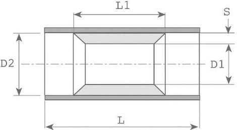 1.5 mm² 2.5 mm² eljesen szigetelt Kék Vogt Verbindungstechnik 3716P 1 db 2. kép
