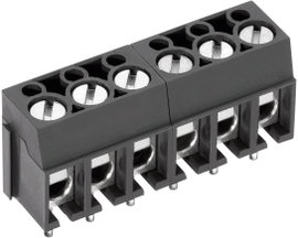 Forrasztható csavaros szorító, AK100-V Raszterméret: 5.0 mm Pólusszám: 5 Szürke 50100050121G PTR Tar