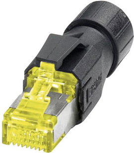 Dugó, egyenes VS-08-RJ45-10G/Q Sárga, Fekete Phoenix Contact Tartalom: 1 db
