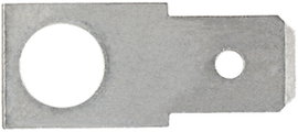 Dugaszoló csúszósaru, 6,3 mm / 0,8 mm 180° szigeteletlen, fémes Klauke 2145