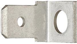 Dugaszoló csúszósaru, 6,3 mm / 0,8 mm 90° szigeteletlen, fémes Klauke 2115
