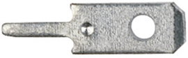 Dugaszoló csúszósaru nyákba forrasztáshoz, 2,8 mm / 0,8 mm 180° szigeteletlen, fémes Klauke 2010