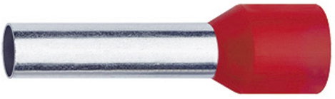 Érvéghüvely 1.5 mm² 8 mm Részlegesen szigetelt Fekete Klauke 4728 1000 db