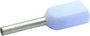 Iker érvéghüvely 0.25 mm² 8 mm Részlegesen szigetelt Világoskék Klauke 8678 1000 db bélyegkép