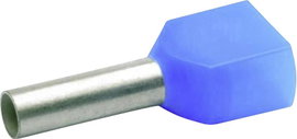 Iker érvéghüvely 2.5 mm² 10 mm Részlegesen szigetelt Kék Klauke 87310 100 db