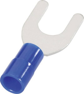 Villás kábelsaru 1.5 mm² 2.5 mm² M4 Részlegesen szigetelt Kék Cimco 180144 1 db