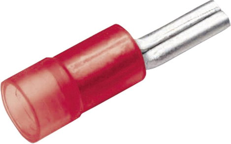 Krimpelhető stift kábelsaru 0,5 - 1 mm², Ø 1,9 mm, hossz: 10 mm, részlegesen szigetelt, piros, Cimco