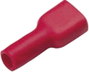 Lapos csúszósaru hüvely 2,8 x 0,8 mm, szigetelt, piros, Cimco 180243 bélyegkép