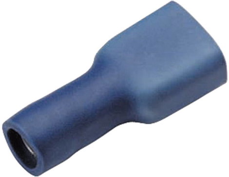 Lapos csúszósaru hüvely 4,8 x 0,8 mm, szigetelt, kék, Cimco 180248
