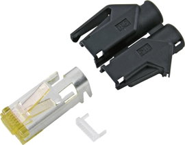 Dugó, egyenes RJ45C6A-GR Szürke Hirose Electronic Tartalom: 1 db