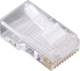 RJ48 moduláris csatlakozó dugó, egyenes, 10P10C, BEL Stewart Connectors 1400-1000-06