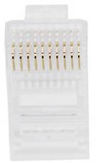 RJ48 moduláris csatlakozó dugó, egyenes, 10P10C, BEL Stewart Connectors 1400-1000-06 2. kép