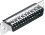 D-SUB tűs kapocsléc 180 ° pólusszám: 25 MH Connectors MHDB25-SP 1 db bélyegkép