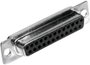 D-SUB hüvelyes kapocsléc 180 ° pólusszám: 15 MH Connectors MHDB15-SS 1 db bélyegkép