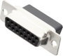 D-SUB hüvelyes kapocsléc 180 ° pólusszám: 15 MH Connectors MHDBC15-SS 1 db bélyegkép