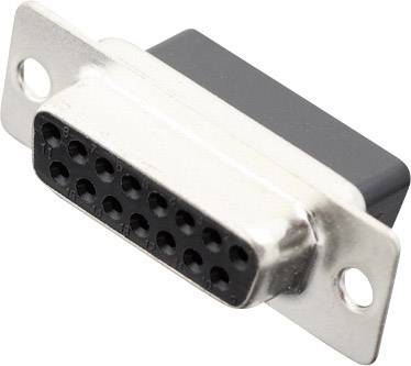 D-SUB hüvelyes kapocsléc 180 ° pólusszám: 15 MH Connectors MHDBC15-SS 1 db