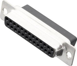 D-SUB hüvelyes kapocsléc 180 ° pólusszám: 25 MH Connectors MHDBC25-SS 1 db