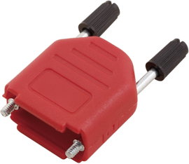 D-SUB ház pólusszám: 9 műanyag 180 ° Piros MH Connectors MHDPPK09-R-K 1 db