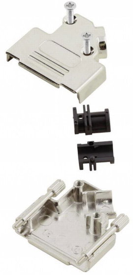 D-SUB doboz pólusszám: 37 fém 45 ° Ezüst MH Connectors 6560-0106-14 1 db