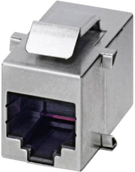 RJ45 aljzat betét, IP20 Alj, beépíthető Pólusszám: 8P8C VS-08-BU-RJ45/BU Phoenix Contact Tartalom: 1