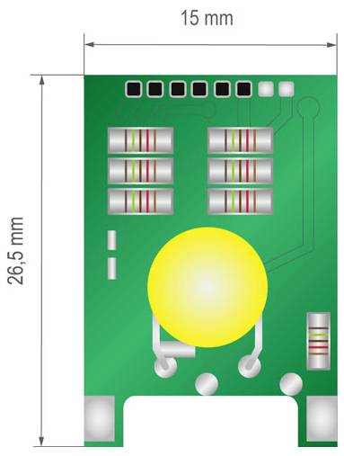 Mérésátalakító modul, PT1000 24MA -30 - 70°C 2. kép