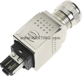 Han® PushPull RJ45-Csatlakozó dugó, egyenes pólusszám: 4 09 35 226 0401 Harting tartalom: 1 db