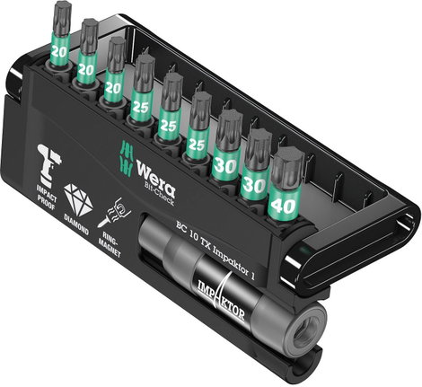 Wera 05057688001 8767/9 IMP DC IMPAKTOR BIT-CHECK
