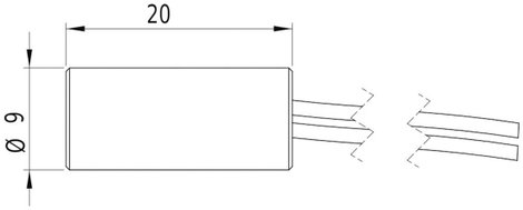 Lézermodul vonal piros 5 mW Laserfuchs LFL650-5-12(9x20)90-F250 2. kép