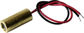 Lézermodul vonal piros 5 mW Laserfuchs LFL650-5-12(9x20)90