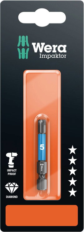 840/4 IMP DC 1 x 4,0x50 Impaktor Bit Wera 05073944001 hossz:50 mm