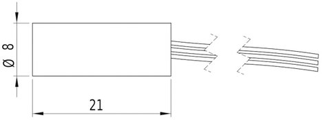 Lézermodul pont piros 1 mW Picotronic DI650-1-3(8x21) 3. kép
