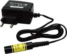 Lézermodul keresztvonal piros 5 mW Laserfuchs LFC650-5(12x45)45-NT