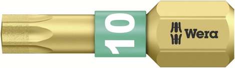 Gyémántbevonatos ötvözött szerszámacél Torx BIT, T 10 Wera 867/1 BDC TX10X25 05066100001