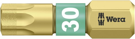 Gyémántbevonatos ötvözött szerszámacél Torx BIT, T 30 Wera 867/1 BDC TX30X25 05066108001