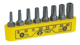 C.K. T4527 Csavarhúzó bit készlet 8 részes, biztonsági Torx csavarokhoz  TX8  10  15  20  25  27  30