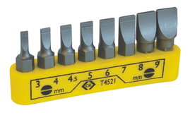 C.K. T4521 Csavarhúzó bit készlet 8 részes egyenespengéjű, 3  4  4.5  5  6  7  8  9 mm