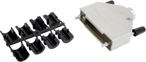 D-SUB doboz pólusszám: 15 fém 45 ° Ezüst Conec 165X02699XE 1 db