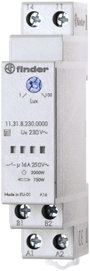 Finder DIN sínes alkonykapcsoló, 230V/AC, 1-100 lux, 1 áramkör, 10.31.8.230.0000 bélyegkép