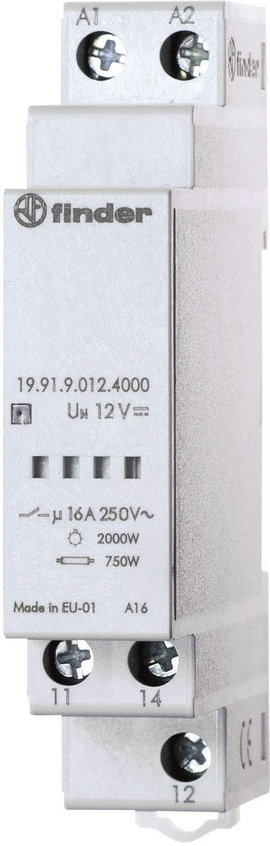 Finder teljesítmény modul alkonykacsolóhoz, 12V/DC, 1 váltó, 19.91.9.012.4000