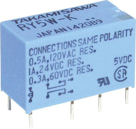 Takamisawa RY-12W-K Nyák relé 12 V/DC 1 A 2 váltó 1 db