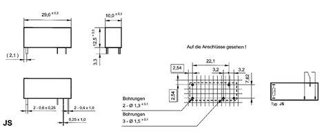 Fujitsu JS-05N-K Nyák relé 5 V/DC 10 A 1 váltó 1 db 2. kép