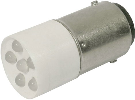 LED lámpa BA15d Hidegfehér 24 V/DC, 24 V/AC 1200 mcd CML