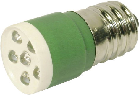 LED lámpa E14 Zöld 24 V/DC, 24 V/AC 3150 mcd CML
