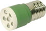 LED lámpa E14 Zöld 24 V/DC, 24 V/AC 3150 mcd CML bélyegkép