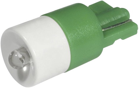 LED lámpa W2.1x9.5d Zöld 12 V/DC, 12 V/AC 2100 mcd CML