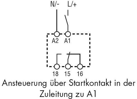 Finder DIN sínes időkapcsolórelé visszaesés késletetés funkcióval, 1 áramkör, 400V/8A, 80.61.0.240.0 3. kép