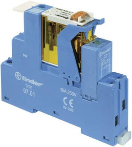 Finder kapcsoló relé, 12V/DC, 2 váltó, 8A, 4C.02.9.012.0050