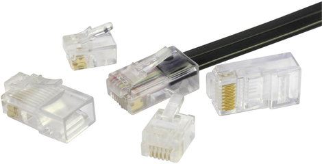 RJ12 moduláris csatlakozó dugó, egyenes, 6P6C, BEL Stewart Connectors 940-SP-3066 2. kép