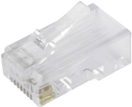 RJ45 moduláris csatlakozó dugó, egyenes, 8P8C, BEL Stewart Connectors SS-37000-002