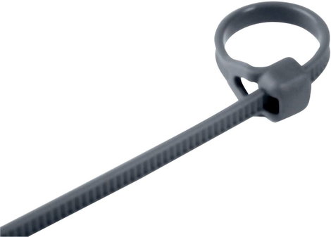 Kábelkötegelő hajlított 150 x 3,3 mm, szürke, 1 db, HellermannTyton 118-00089 V150R 2. kép